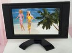 Mini Fake TV For 11.5in Doll Plastic Furniture Flat Screen Detachable LCD TV Toy