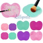 Silicone Makeup Brush Cleaner Cleaning Cosmetic Scrubber Board Mat Pad Hand Tool