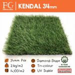 34mm Kendal Artificial Grass European Fake Lawn / Turf / Astro - 4m & 2m Widths