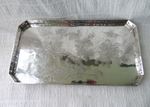 ANTIQUE SILVER, CHINESE, ENGRAVED BIRDS & BUTTERFLY TRAY, LUEN HING, LH90, 412gs