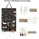 Earrings Hanging Organizer Wall Earring Holder Felt Jewelry Display Convenient