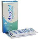 Anusol Suppositories Haemorrhoids Shrinks Piles 3 Way Action - 12 Pack Multi-buy