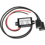 DC-DC Converter Module 12V to 5V 15W Double USB Step Down Power Output Adapter