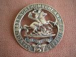 Pre 1908 3rd Volunteer Bn, Northumberland Fusiliers Pipers Plaid Brooch Badge
