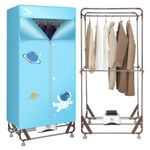 Uten 2-Tier Electric Heated Clothes Airer Foldable Indoor Dryer 1500W Quick Dry