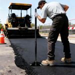 Heavy Duty Adjustable Ground Tamper Tool 20x20cm for Leveling Soil Sand Paving