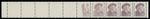 1988, USA BUFFALO BILL 15C, 5 STAMPS W/COLOR OMITTED IN STRIP OF 10 NH SC.#2177d