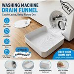 Washing Machine Drain Funnel Tray Filter Drip Pan Floor Protector Water Catch