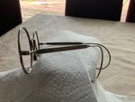 spectacles gas mask army issue new but old 2nd world war silver curl sides.