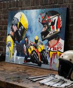 Barry Sheene and Kenny Roberts canvas art prints by Greg Tillett MotoGP