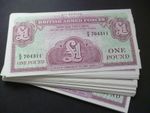 MILITARY ARMED FORCES 1962 £1 BANKNOTE VOUCHER UNCIRCULATED CONDITION CONDITION.