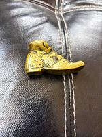 Vintage Pre-1970 Brass Novelty Boot Match Striker & Holder Collectable