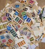 200g GB Machins On Paper Kiloware Mixed Used Stamps