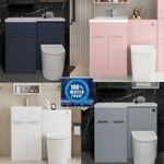 Sava 1000mm Waterproof L Shape Bathroom Vanity Unit Left Right Hand Furniture