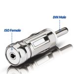 CAR RADIO/STEREO ISO TO DIN MALE AERIAL ARIEL ARIAL ANTENNA ADAPTOR
