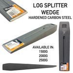 Log Splitter Felling Drive Wedge, Hardened Carbon Steel, 1.5kg - 2.5kg, Bradas
