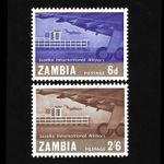🇿🇲 ZAMBIA 1967 : Opening of Lusaka International Airport Set [MNH] [SG122/123]