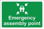 Emergency assembly point Safety sign