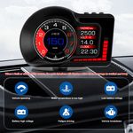 .OBD2 Head Up Car HUD Alarm Gauge Digital Display Speedometer Turbo RPM Temp GPS