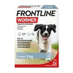FRONTLINE WORMER - Worming Tablets for Dogs - 2 Tablets, UK FREE DELIVERY , NEW