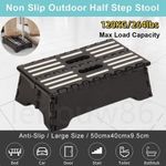 FOLDABLE ELDERLY DISABILITY DOOR WALKING ANTI SLIP HALF STEP STOOL MOBILITY AID