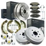 Brake Discs Pads Drums Shoes Cylinder Kit for Toyota Aygo Citroen C1 Peugeot