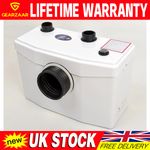 Macerator Pump 400W Sewage Pump 6.5m for Toilet Sink Bathtub 75L/min 4 Inlets