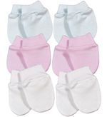 Baby 2 PAIRS Scratch Mitts COTTON Premature PREM Tiny Mittens