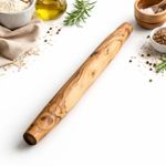 French Style Olive Wood Rolling Pin - Length 39cm