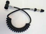 HPA PCP Air Through Kit G1/2" Thread Remote Coiled Connecting Hose w Slide Check
