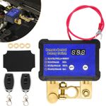 Wireless Dual Remote 12V/240A Car Battery Disconnect Relay Master Cut-off Switch