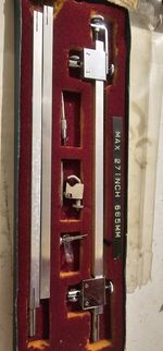 Ecobra Large Beam Compass Set 685mm (27" Made in GermanyOriginal Case – Drafting