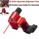 Laser Precision Chain Sprocket Alignment Tool 3d Printed Alloy For Atv Go Kart