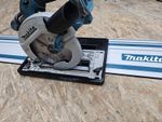 Adaptor base skid plate with white text for Makita DHS680 and Makita Guide Rail