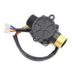 1-30L/Min DC5-24V Hall Effect Water Flow Sensor Counter Meter G1/2 Male Thread
