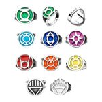DC C-omics Green Lantern Power Rings - Set of 9 Rings Gift UK