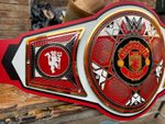 MANCHESTER UNITED FOOTBALL LEGACY Championship Belt wrestling title 2mm Brass