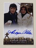 GINGER ALDEN Signed trading card - Elvis Presley last love - Autographed /50