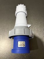 63A 2P+E 3pin 230V Blue Industrial Trailing Plug IP67 Europa