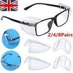 Clear Universal Flexible Protective Side Shields for Eye Glasses Safety Glasses*