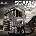 Huina 1501 RC Remote control Scania truck 770S tractor unit lights sound model