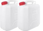 2x 10L Plastic Camping Water Storage Food Safe Petrol Diesel Fuel Jerry Can