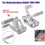 Polished Forward Controls Foot Pegs For Harley Softail FXST FLST FXSTC 1984-1999