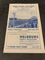 Dundee v Motherwell 1960/61 vgc 