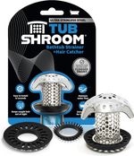 Tubshroom Bathtub Hair Drain Catcher Stainless Steel, Standard