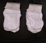 Boys Girls 4 Pairs Gloves 100% Cotton White Mitt Soft Toddler Mittens George 