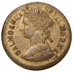 Germany Balmbergers Victoria 1 Penny Spielmarke Token – Toy Money – Brass