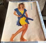 Vintage Kylie Minogue poster - late 1980's unused - very good condition