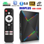 Android14.0 Smart TV BOX WIFI6 Media Player 4+32/64/128GB Octa Core 8K 2026 NEW