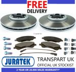 For Ford Transit Custom Front Brake Discs Coated and Pads Fitting Kit Set 288mm